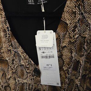 Zara Snakeskin Print Dress-Size Small
